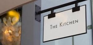 the kitchen sign