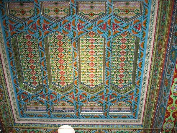 Photo Credit: Mark Gallagher. Detailed image of the teahouse ceiling. 