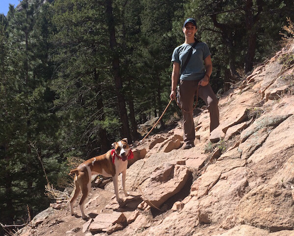 My dog Riley spent our first day living in Boulder hiking Chautauqua. 