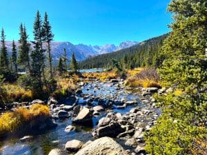 Continental divide in the background, looking West from just above Brainard Lake, Western Boulder County