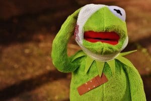 kermit, first aid, injured