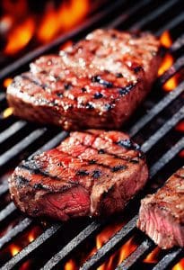 steak, bbq, meat