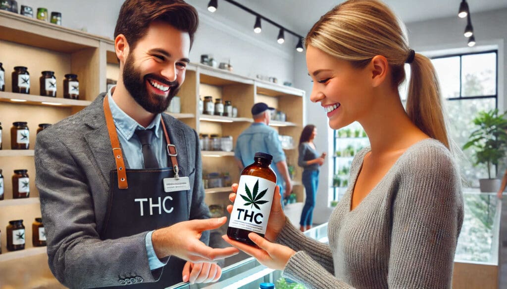 THC infused beverage being sold