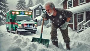 shoveling snow is dangerous, especially as we get older