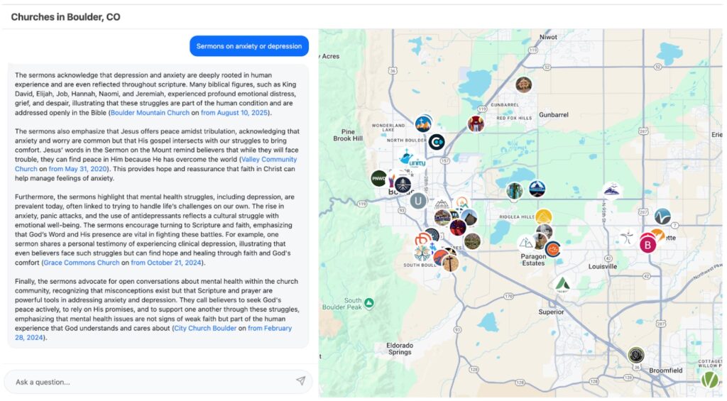 Finding a Church in Boulder, Co