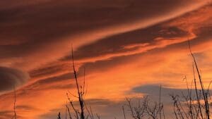 sunset 12-11-2025 looking southwest