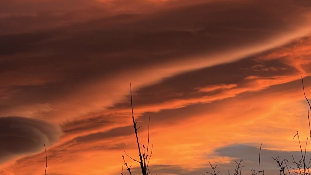 sunset 12-11-2025 looking southwest
