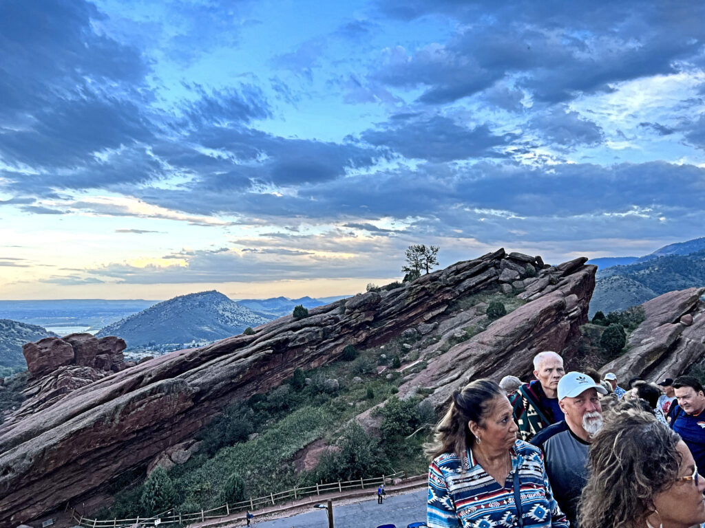 On the way into Red Rocks to hear a Beatles cover band. Photo: Lenny "Lensworth" Frieling