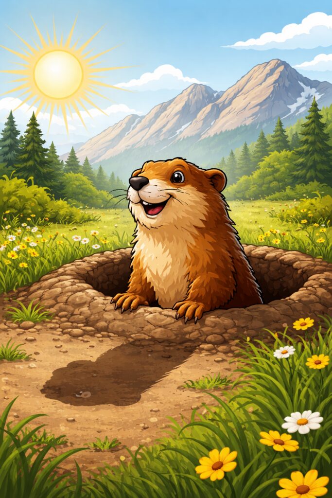 yellow bellied groudhog