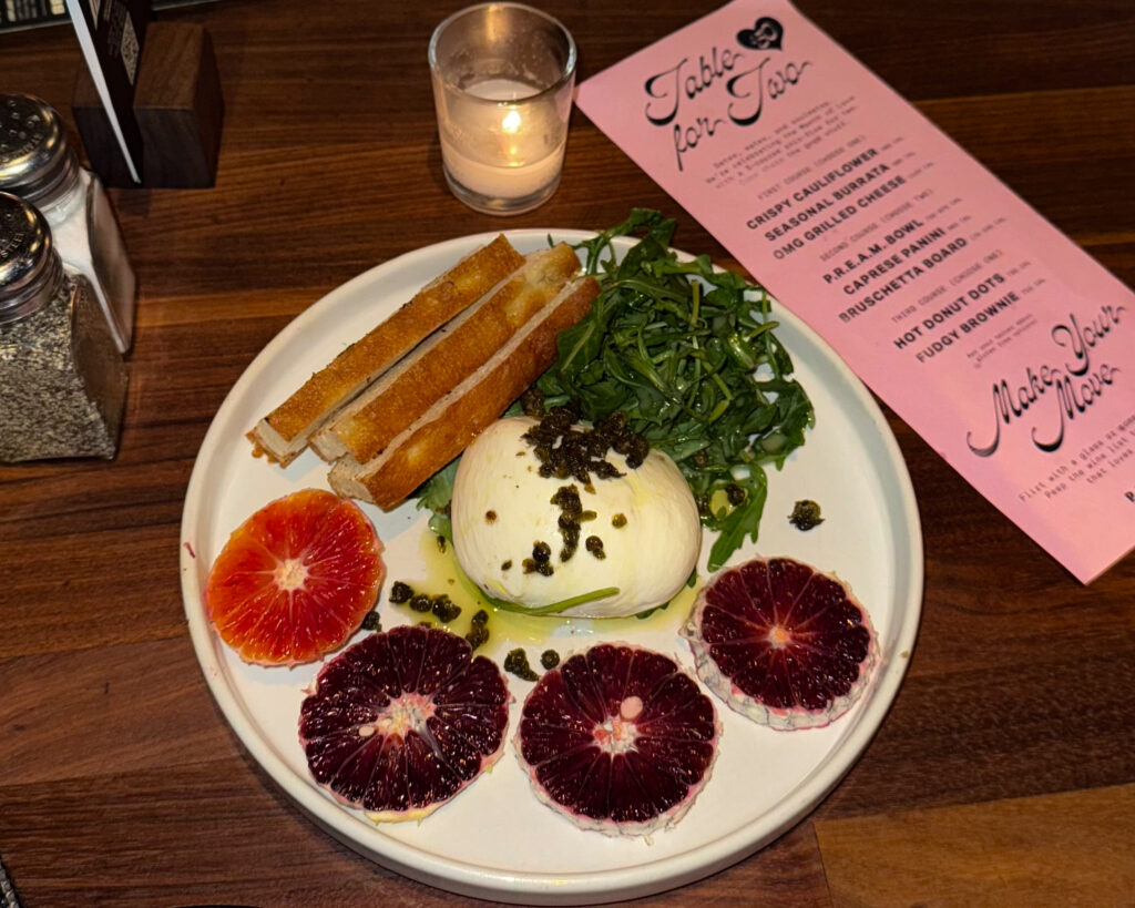 Postino Burrata Pre Fixe Meal