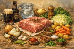 corned beef and cabbage ingredients